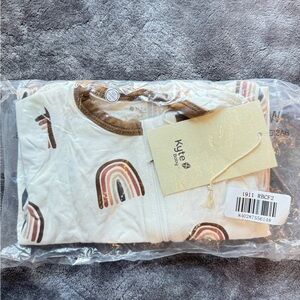 3-6m kyte baby rainbow zipper footie pajamas never opened